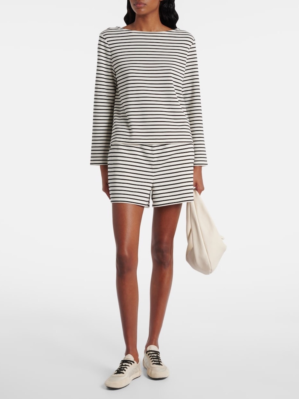 Veronica Beard Hovey Striped Top and Brighton Bottoms